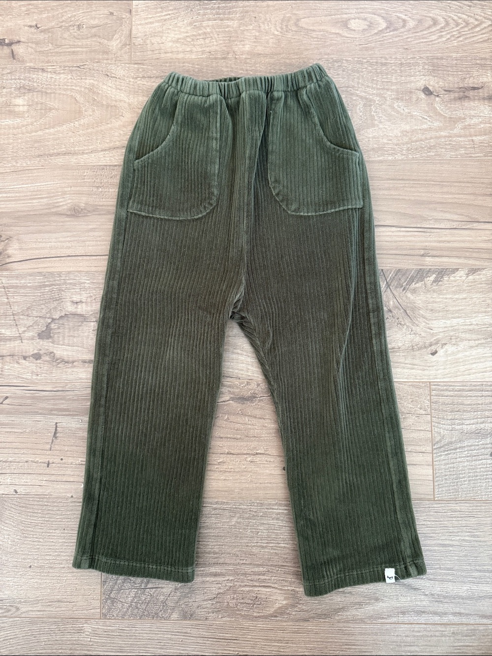 Oh Baby! Kids Corduroy Pull-On Pants in Olive Green